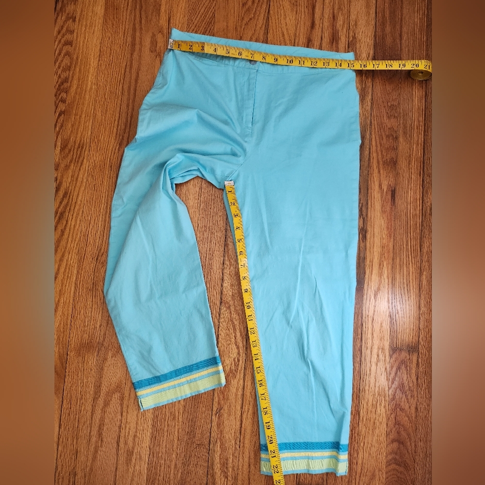 Lilly Pulitzer Capri Cropped Pants Cotton Size 10 - Picture 6 of 7